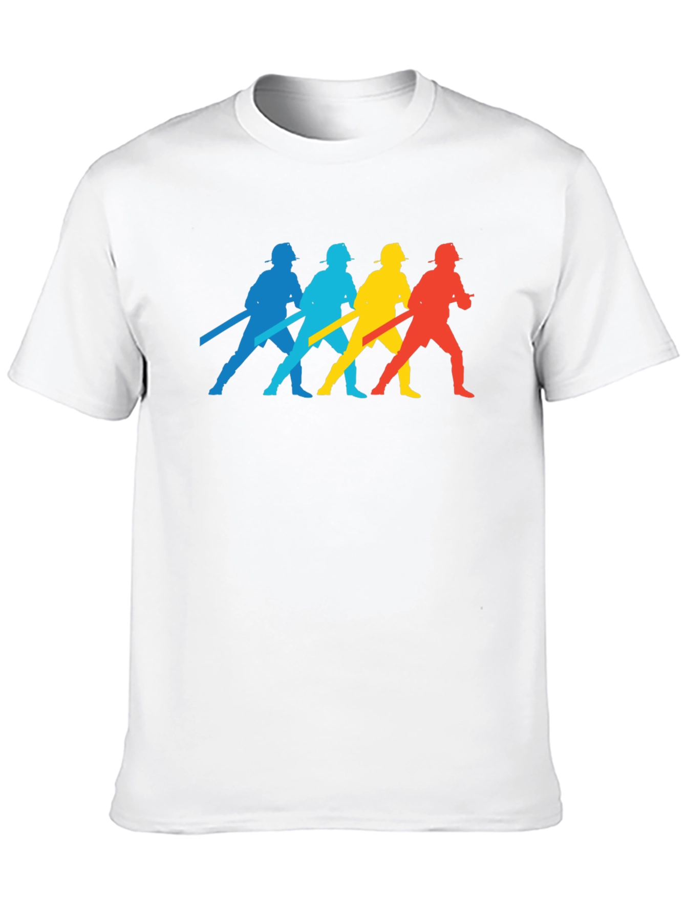 Firefighter Silhouette T-Shirt - Black