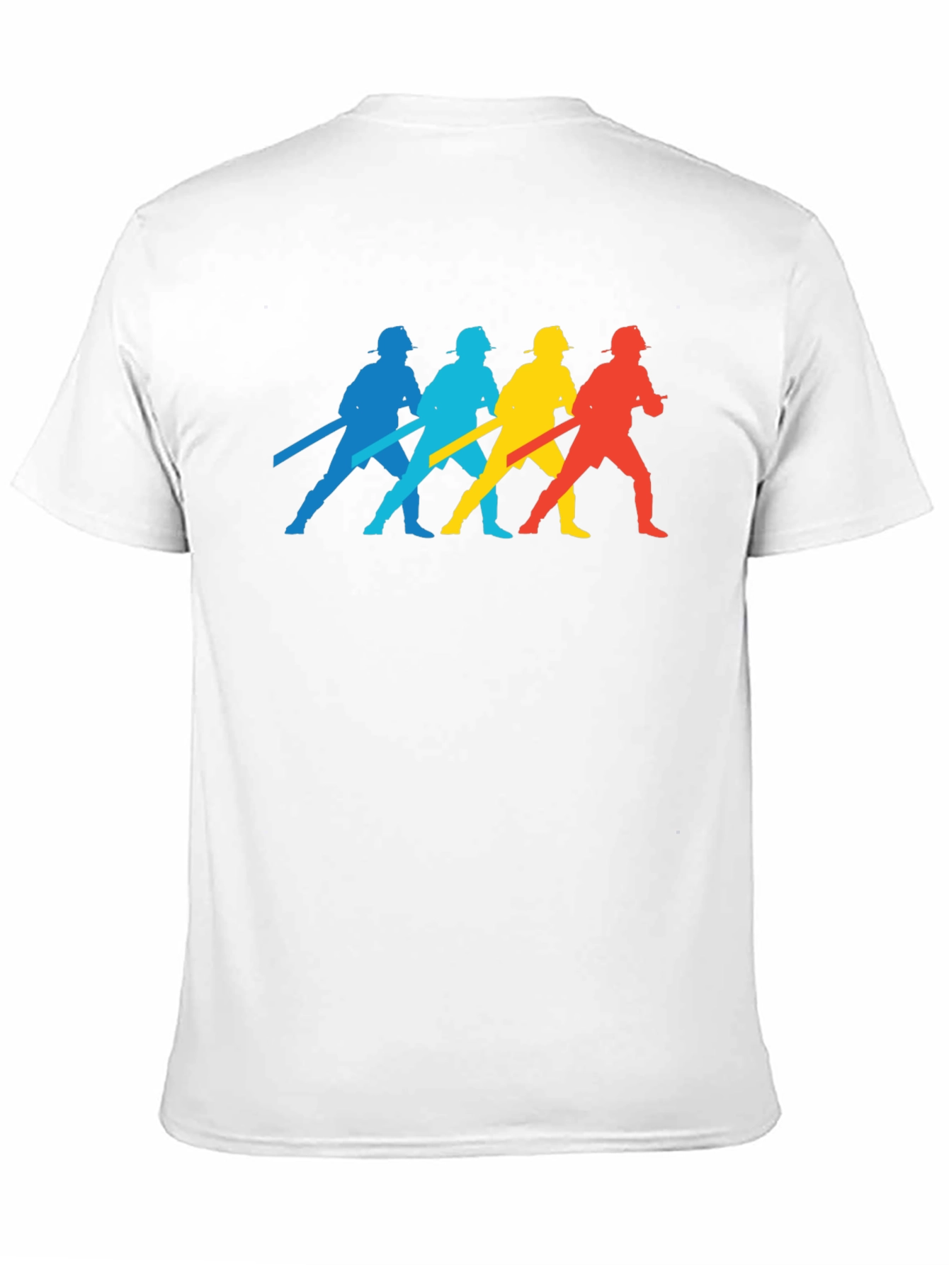 Firefighter Silhouette T-Shirt - Black