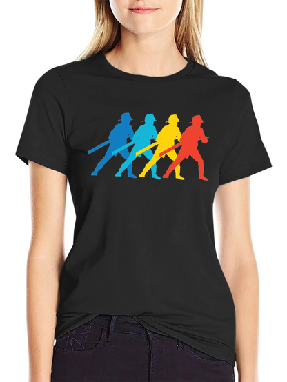 Firefighter Silhouette T-Shirt - Black