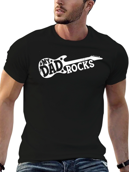 My Dad Rocks Guitar Graphic Tee