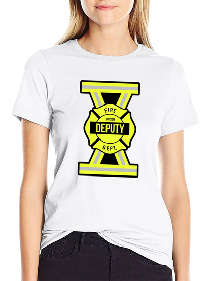 Fire Deputy T-Shirt - Black Cotton Tee