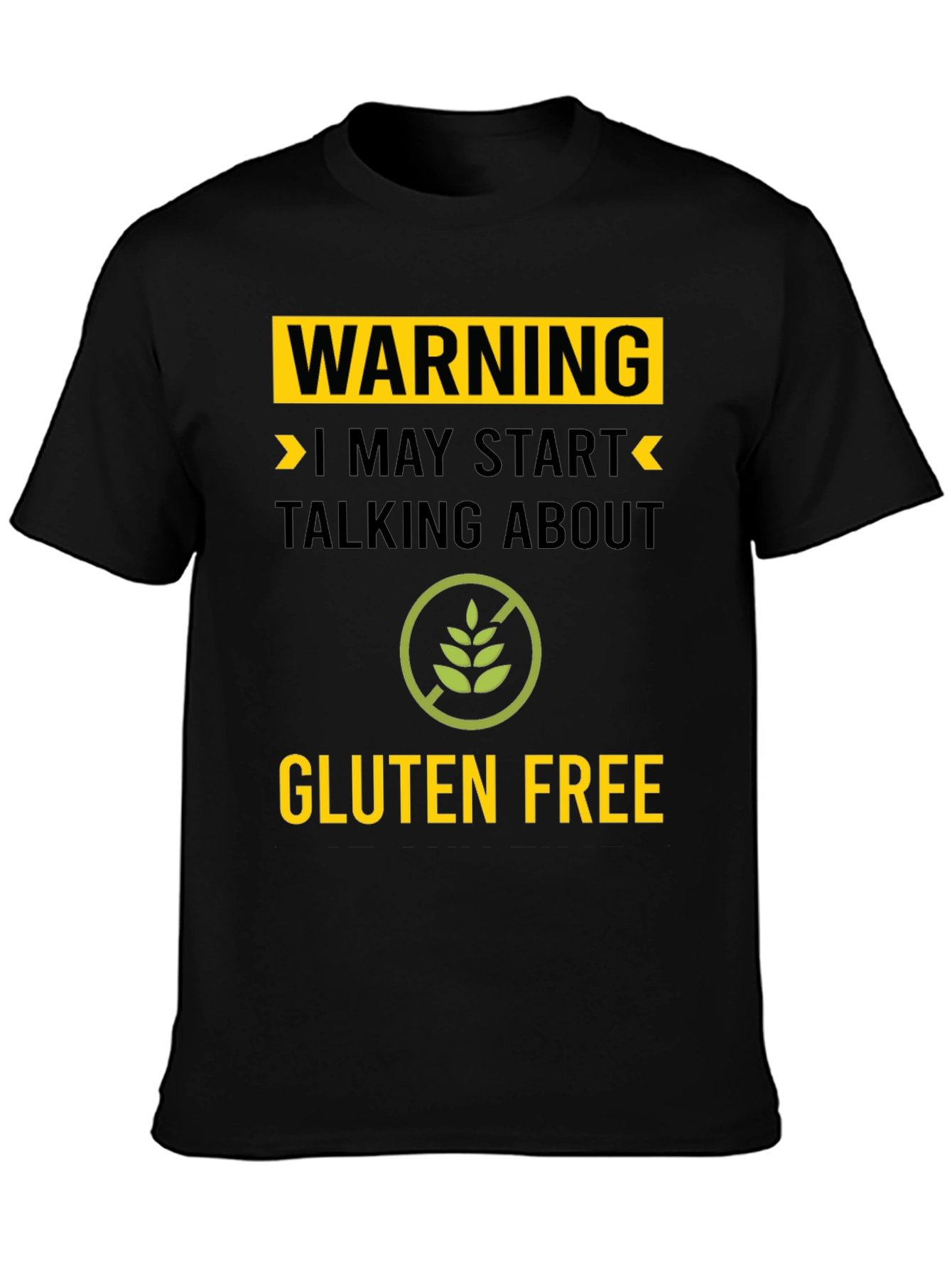 Warning Gluten Free T-Shirt - Talk About Gluten Free!