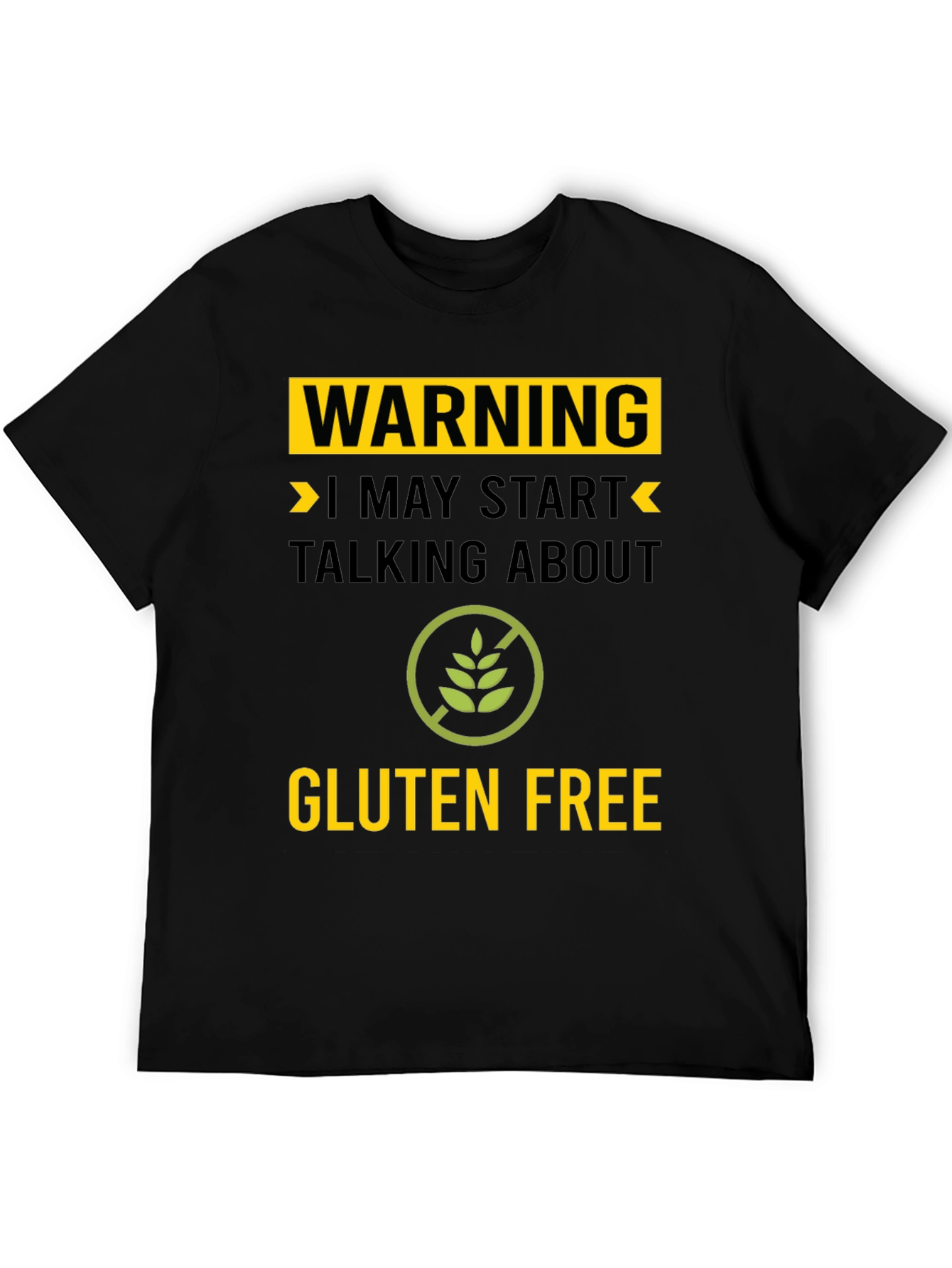 Warning Gluten Free T-Shirt - Talk About Gluten Free!