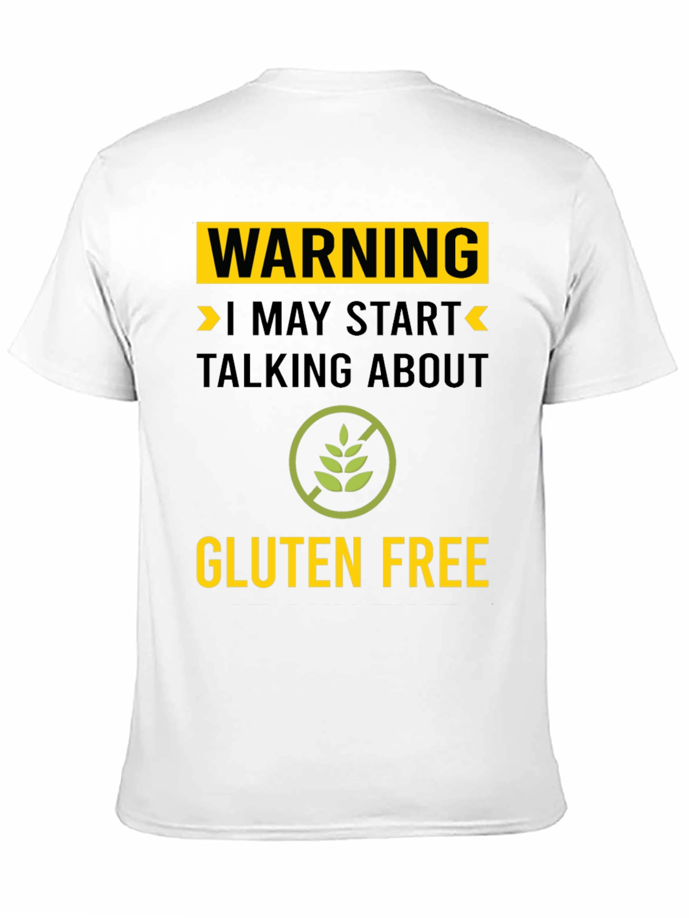 Warning Gluten Free T-Shirt - Talk About Gluten Free!