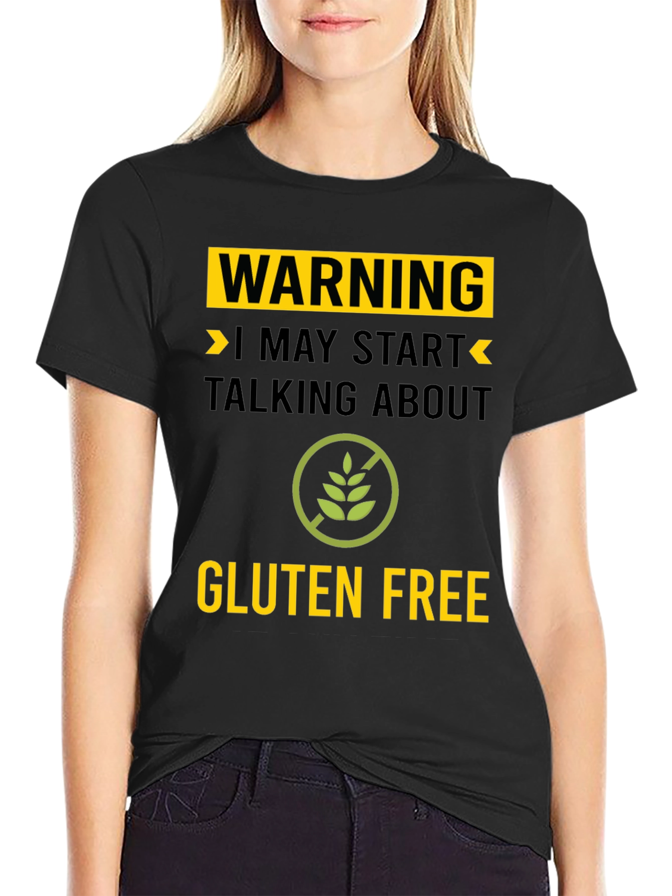 Warning Gluten Free T-Shirt - Talk About Gluten Free!