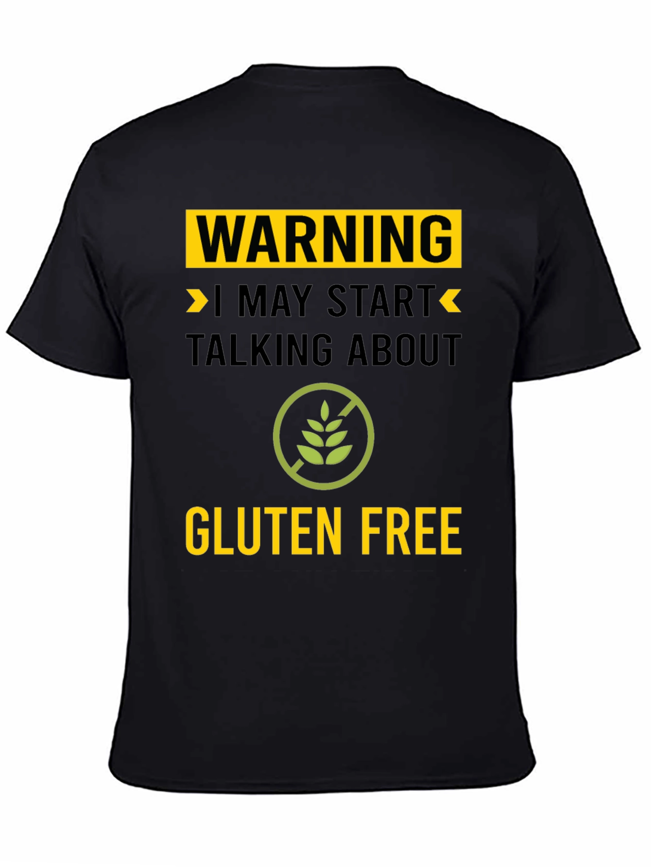 Warning Gluten Free T-Shirt - Talk About Gluten Free!