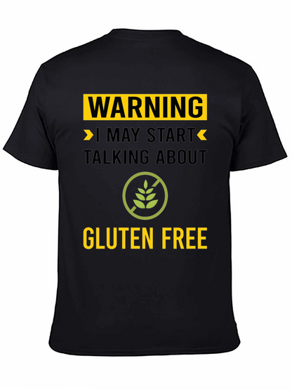Warning Gluten Free T-Shirt - Talk About Gluten Free!