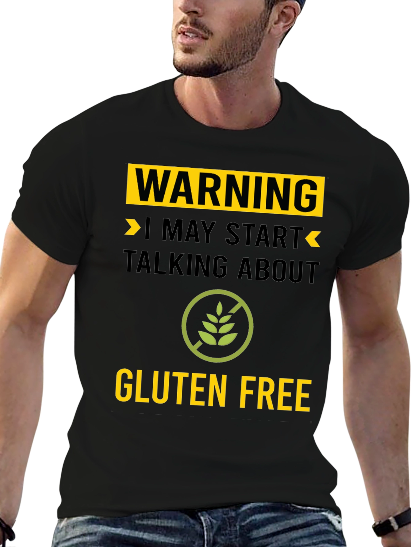 Warning Gluten Free T-Shirt - Talk About Gluten Free!
