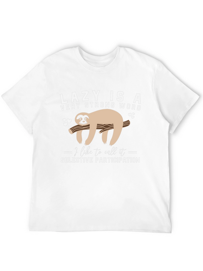 Lazy Sloth T-Shirt: Selective Participation Tee