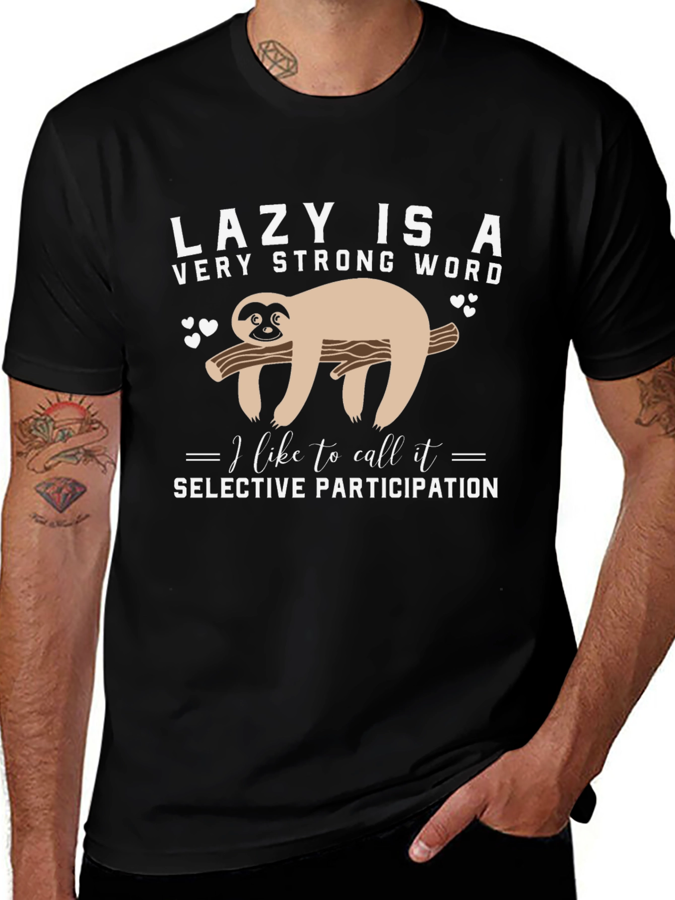 Lazy Sloth T-Shirt: Selective Participation Tee