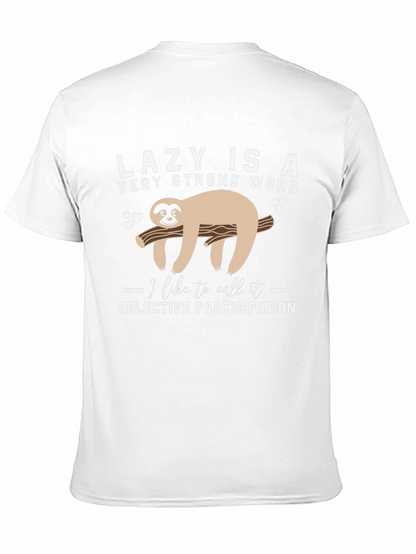 Lazy Sloth T-Shirt: Selective Participation Tee