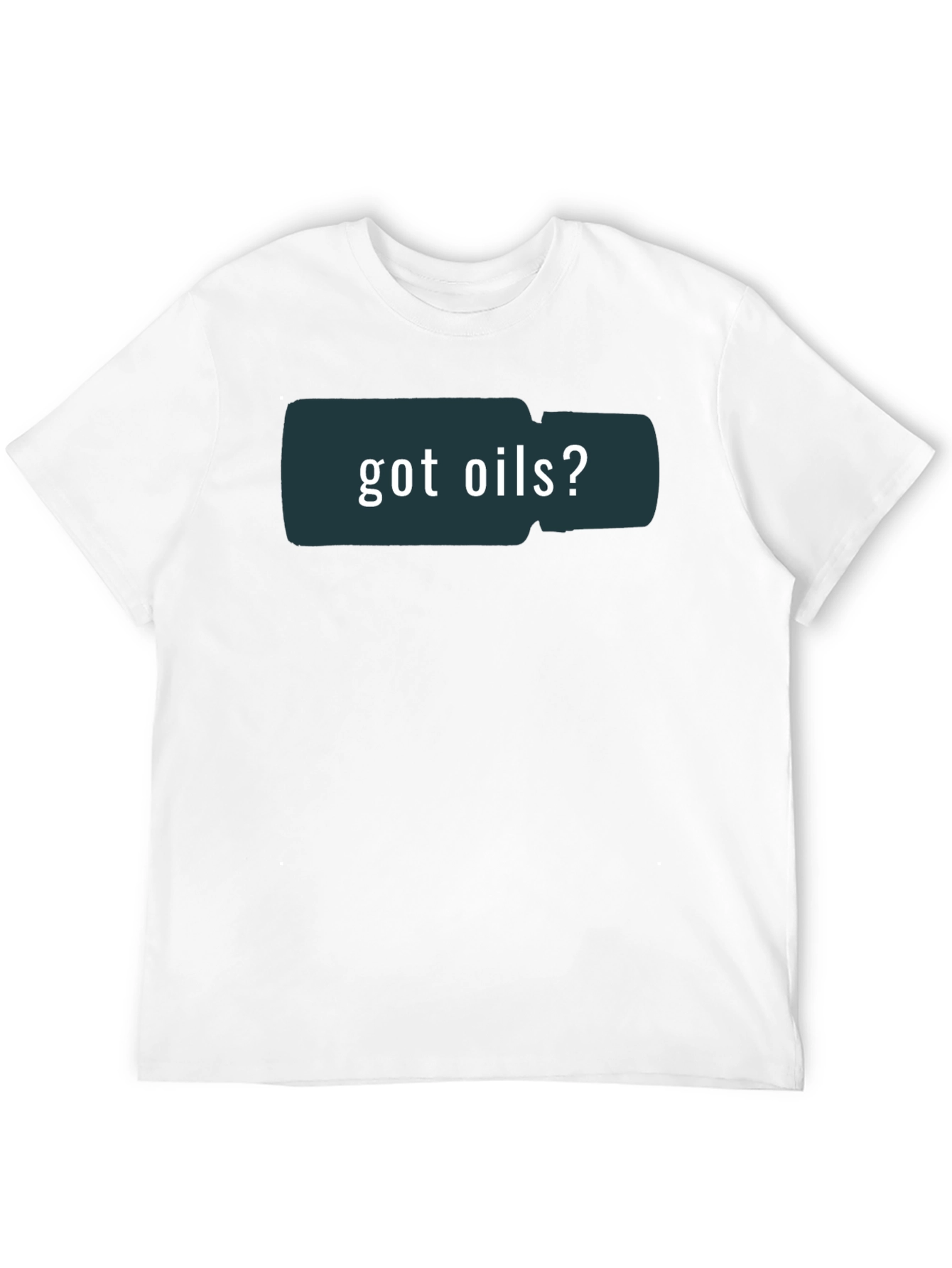 Got Oils? Graphic Print Black T-Shirt