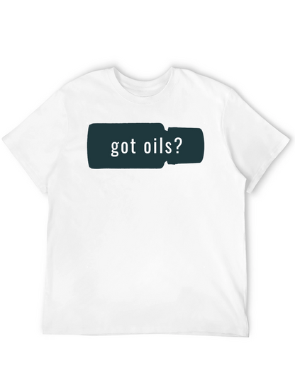 Got Oils? Graphic Print Black T-Shirt