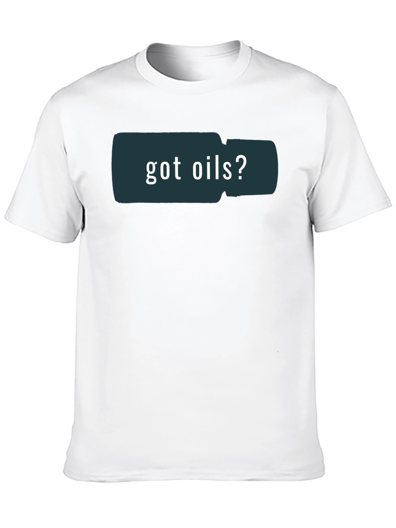 Got Oils? Graphic Print Black T-Shirt