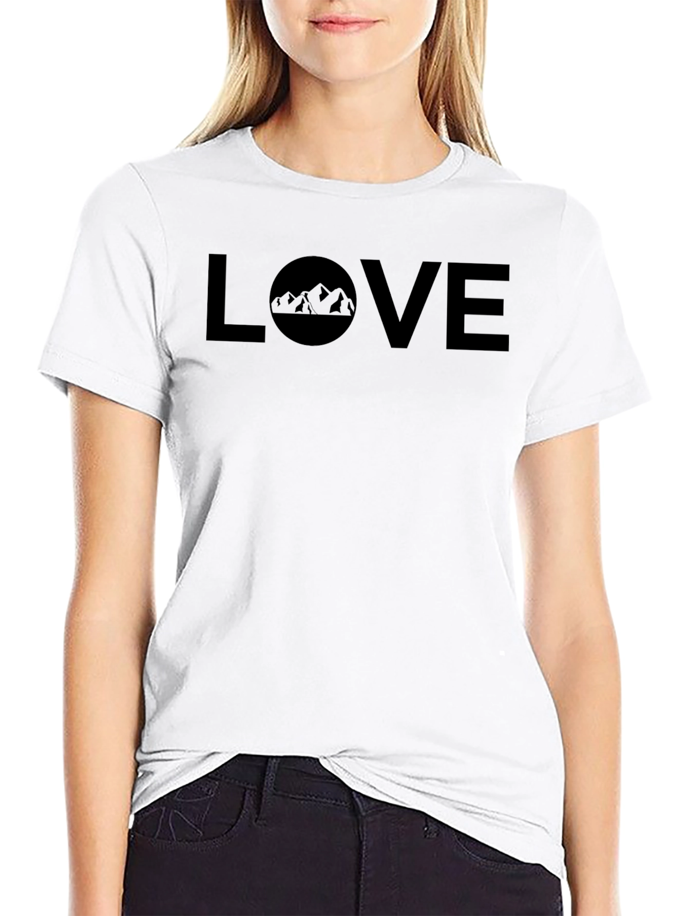 Love the Outdoors T-Shirt - Mountain Design