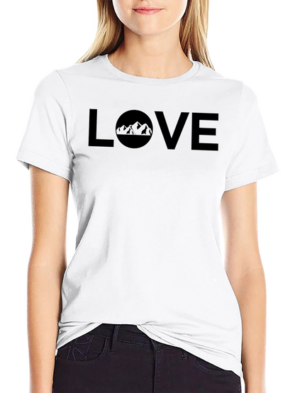 Love the Outdoors T-Shirt - Mountain Design
