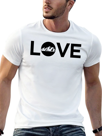 Love the Outdoors T-Shirt - Mountain Design