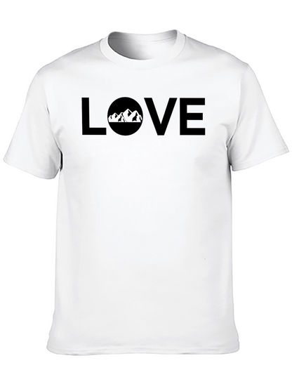 Love the Outdoors T-Shirt - Mountain Design