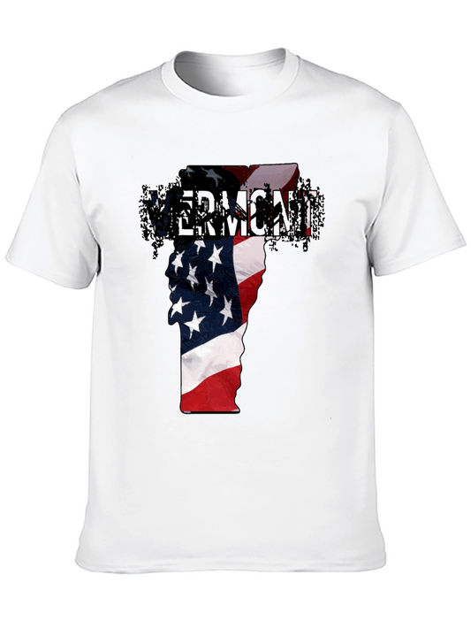 Vermont USA Flag Graphic T-Shirt