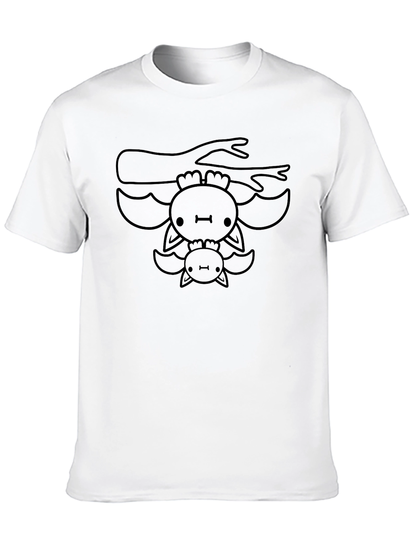 Cute Bat Family Black T-Shirt