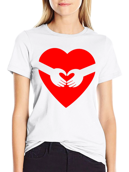 Heart Hands Graphic Tee - Black
