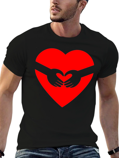 Heart Hands Graphic Tee - Black