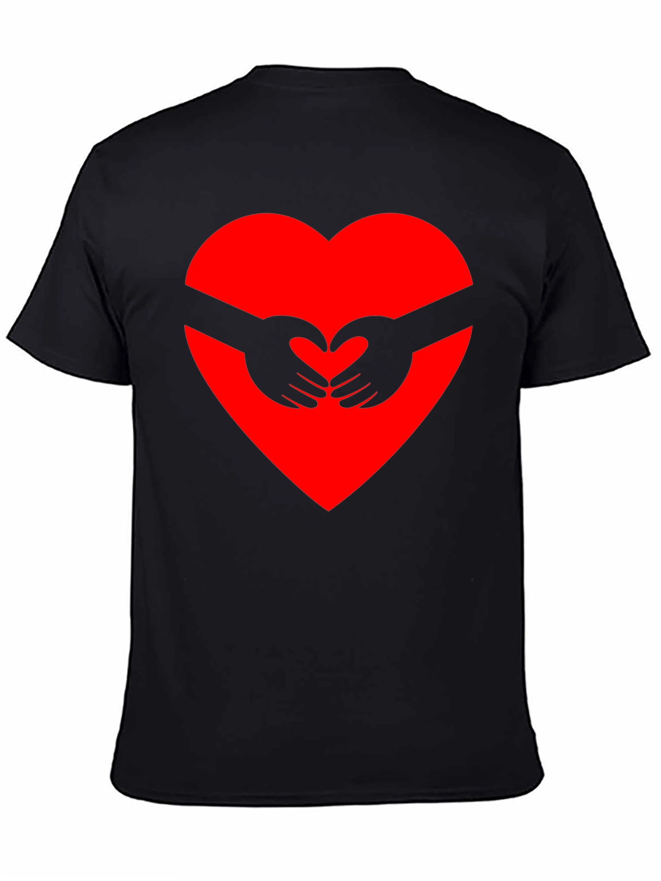 Heart Hands Graphic Tee - Black