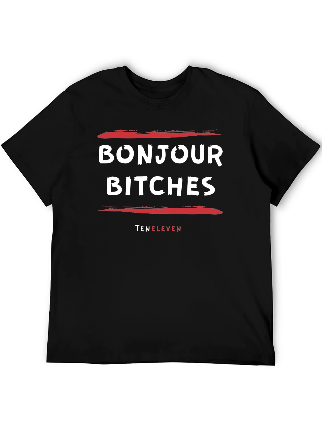 Bonjour Bitches Graphic Tee - Unisex Black T-Shirt