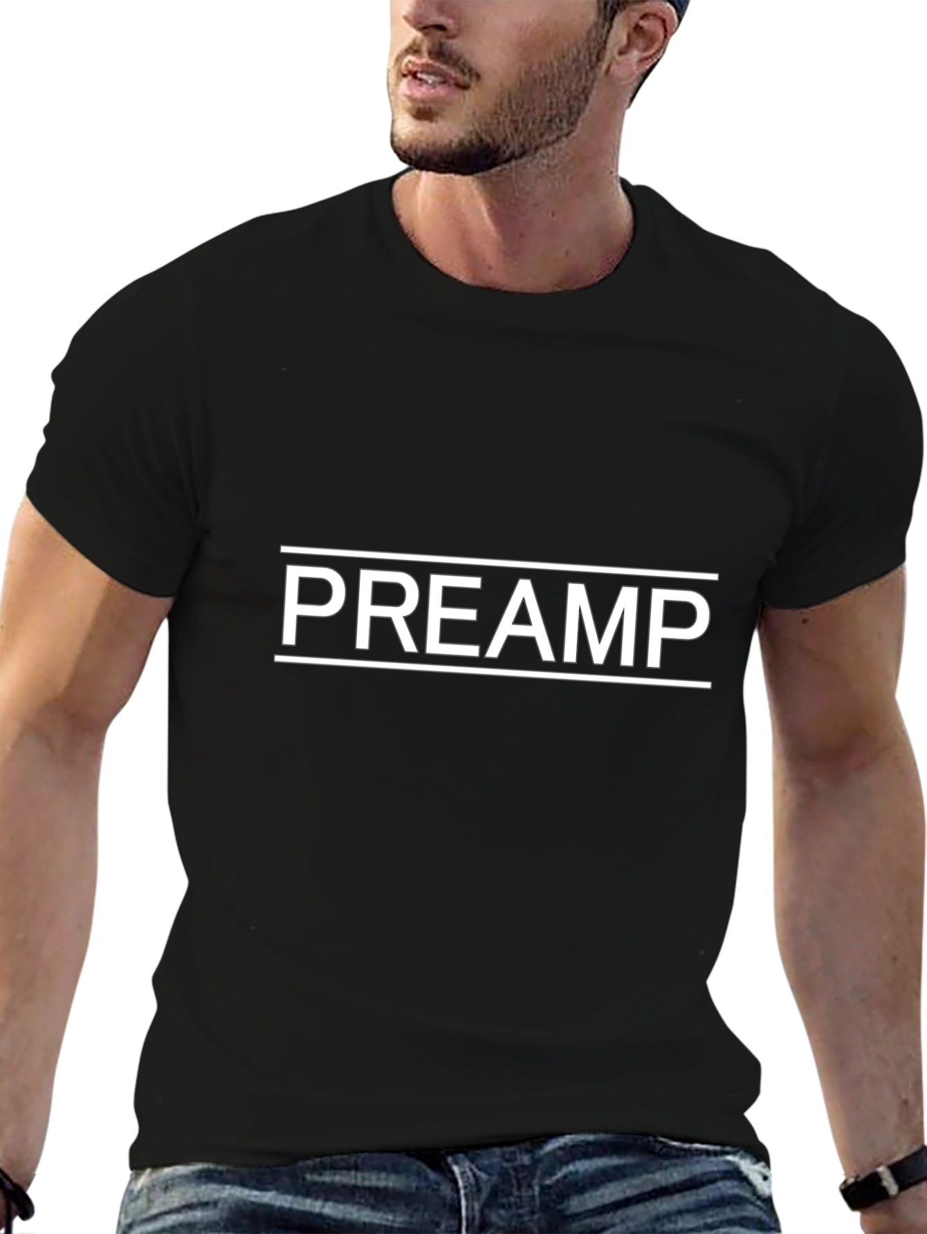 PREAMP Graphic T-Shirt - Classic Black Tee