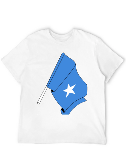 Somalia Flag T-Shirt - Black Tee