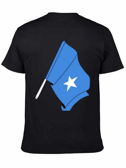 Somalia Flag T-Shirt - Black Tee