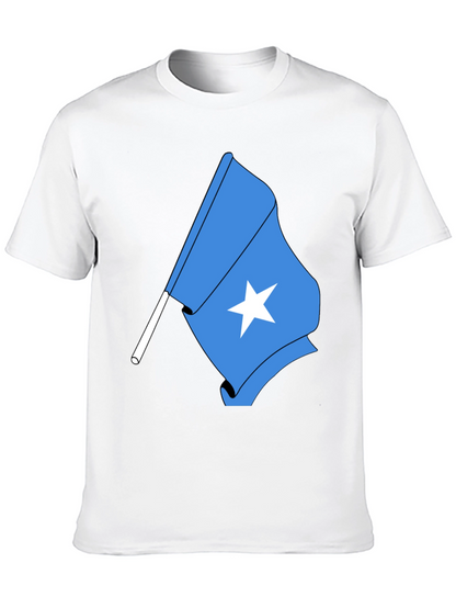 Somalia Flag T-Shirt - Black Tee