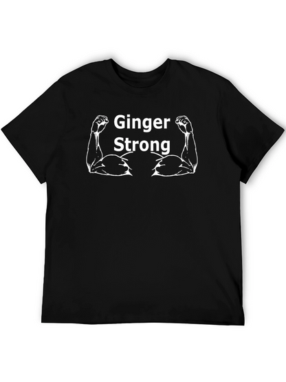 Ginger Strong Black Graphic Tee