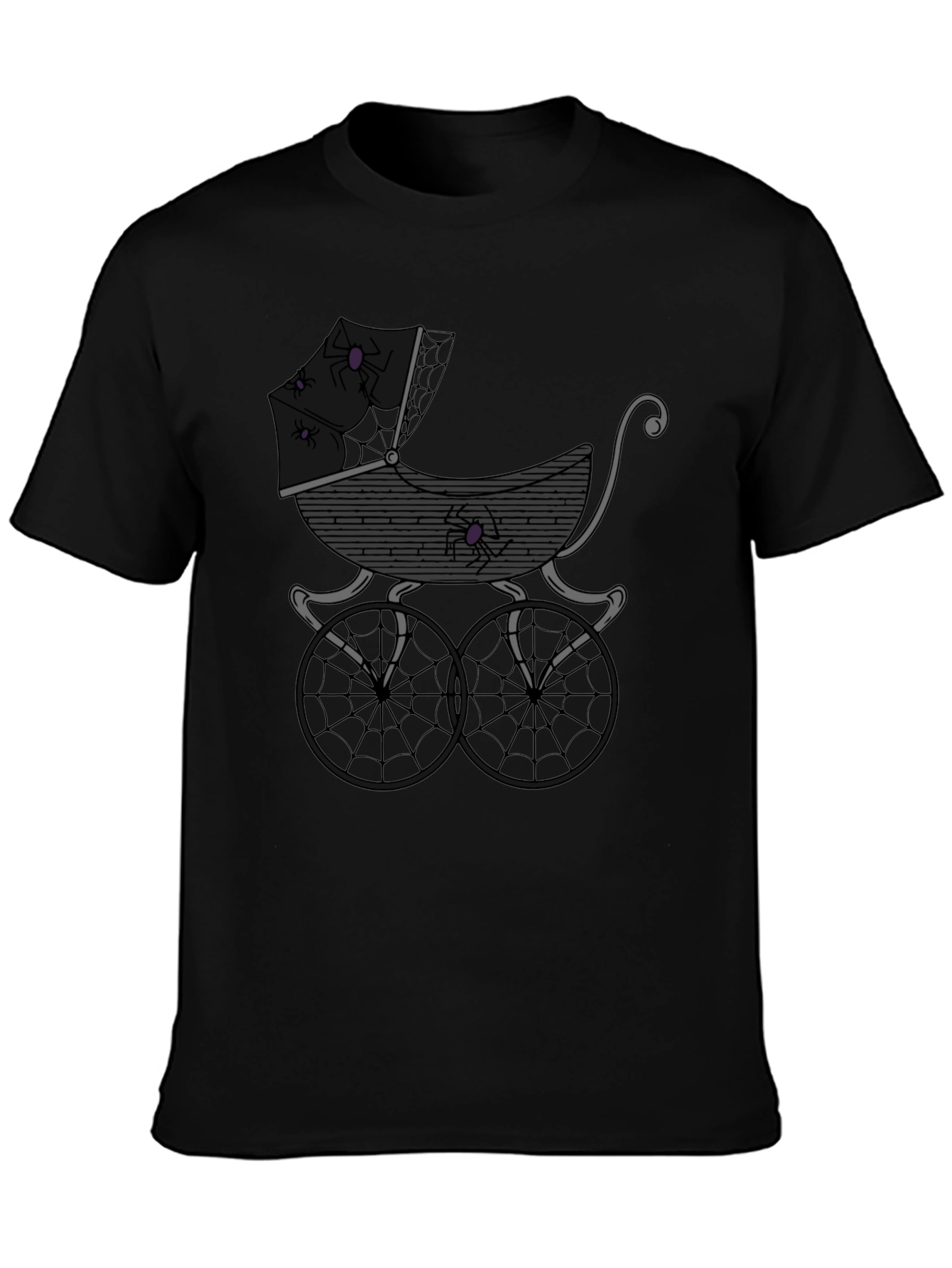 Spooky Spider Baby Carriage T-Shirt