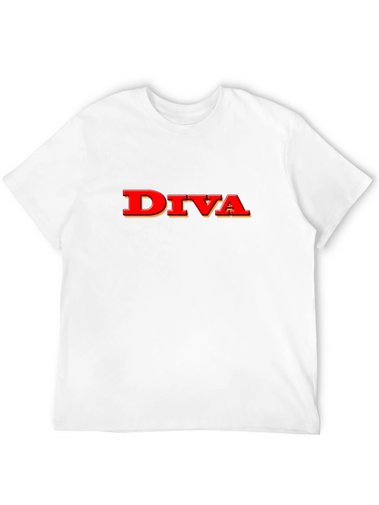 Diva Graphic Tee - Stylish Black T-Shirt