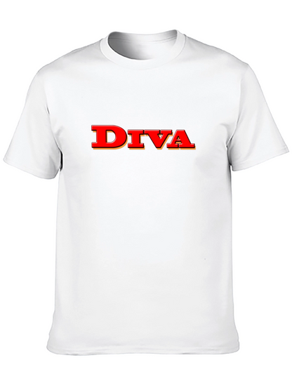Diva Graphic Tee - Stylish Black T-Shirt