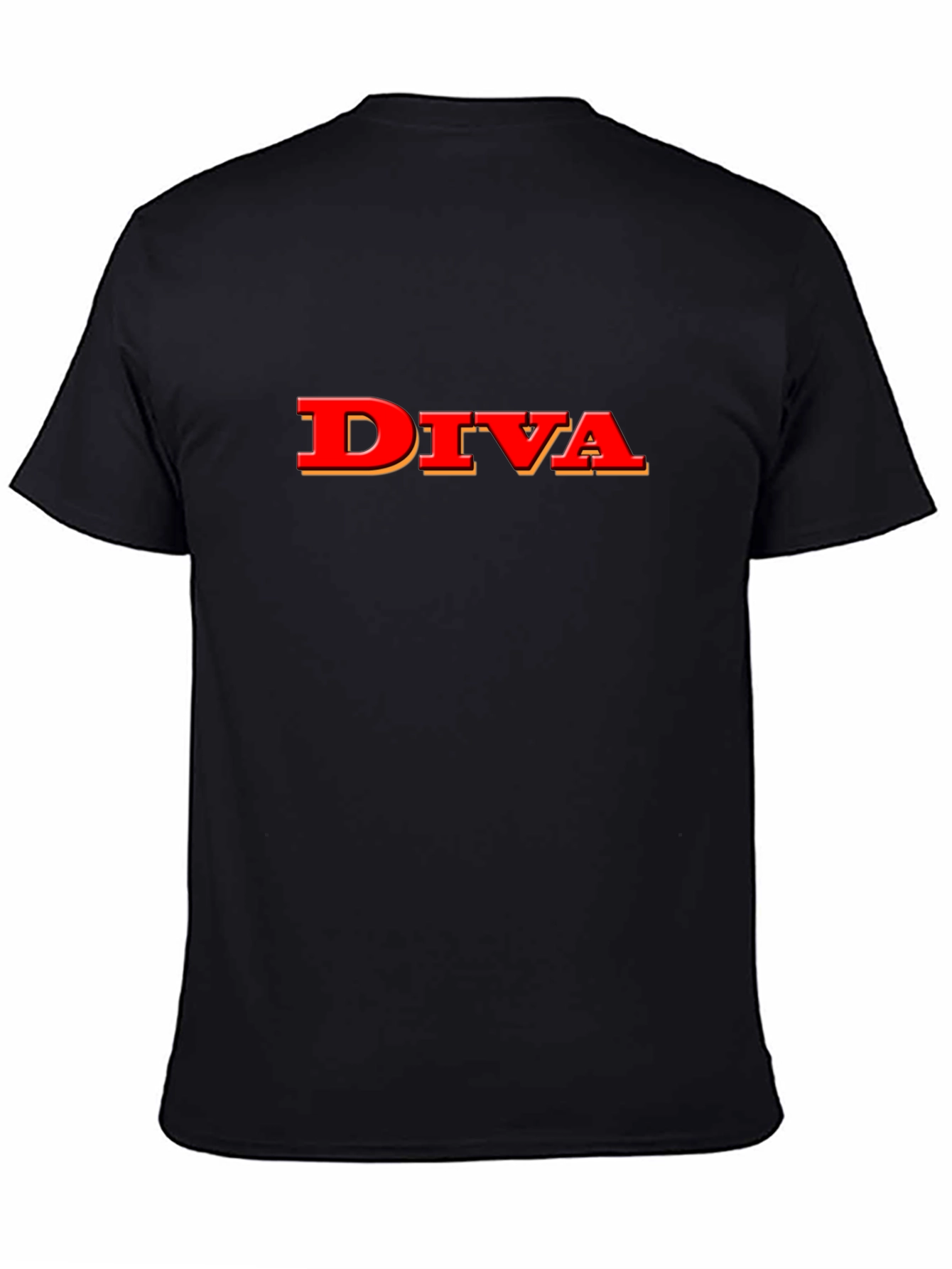Diva Graphic Tee - Stylish Black T-Shirt