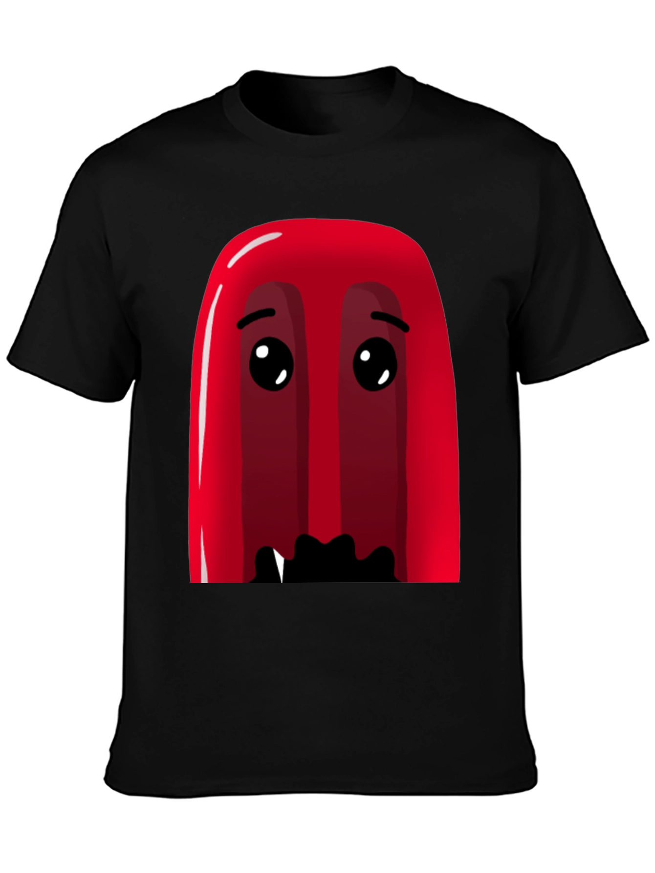Red Cartoon Character Graphic Tee - Soft Cotton Blend