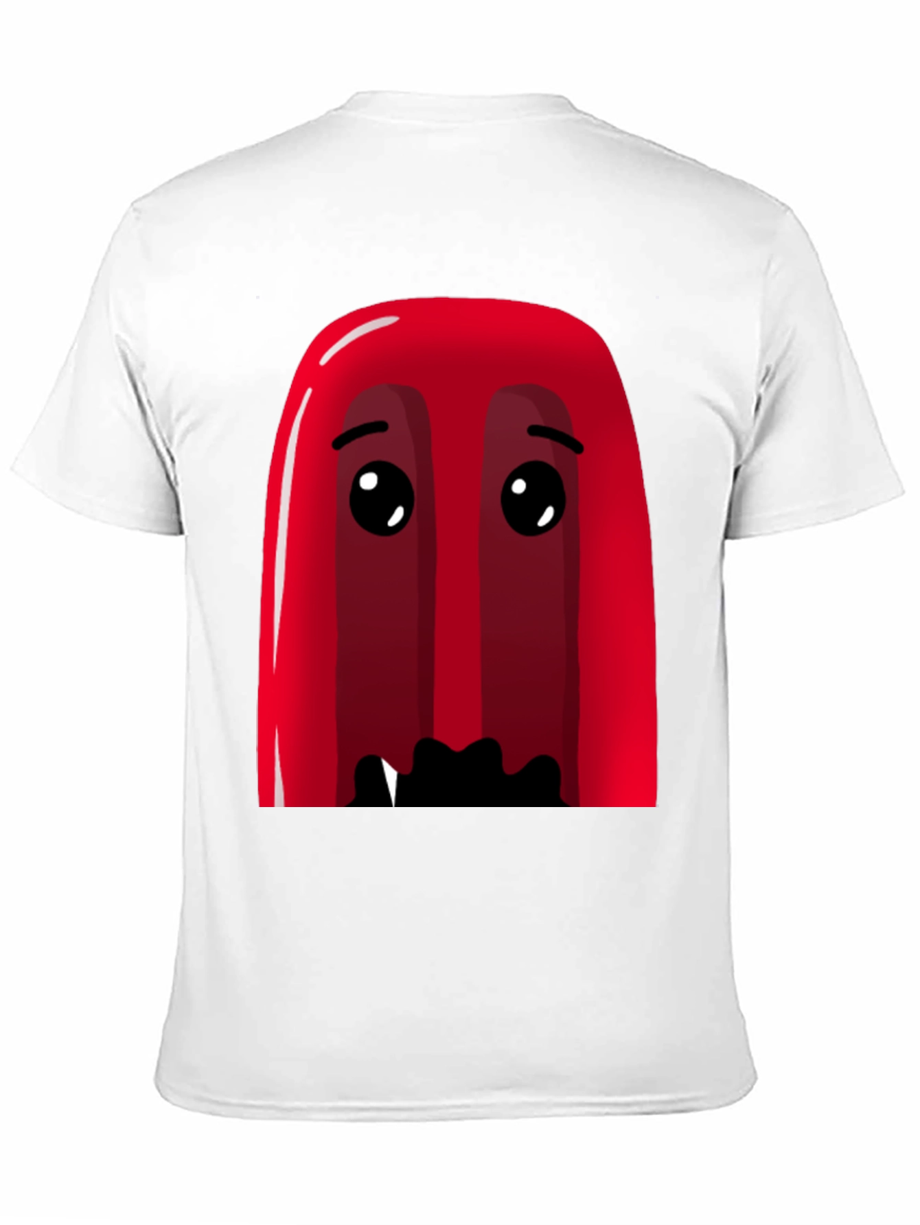 Red Cartoon Character Graphic Tee - Soft Cotton Blend