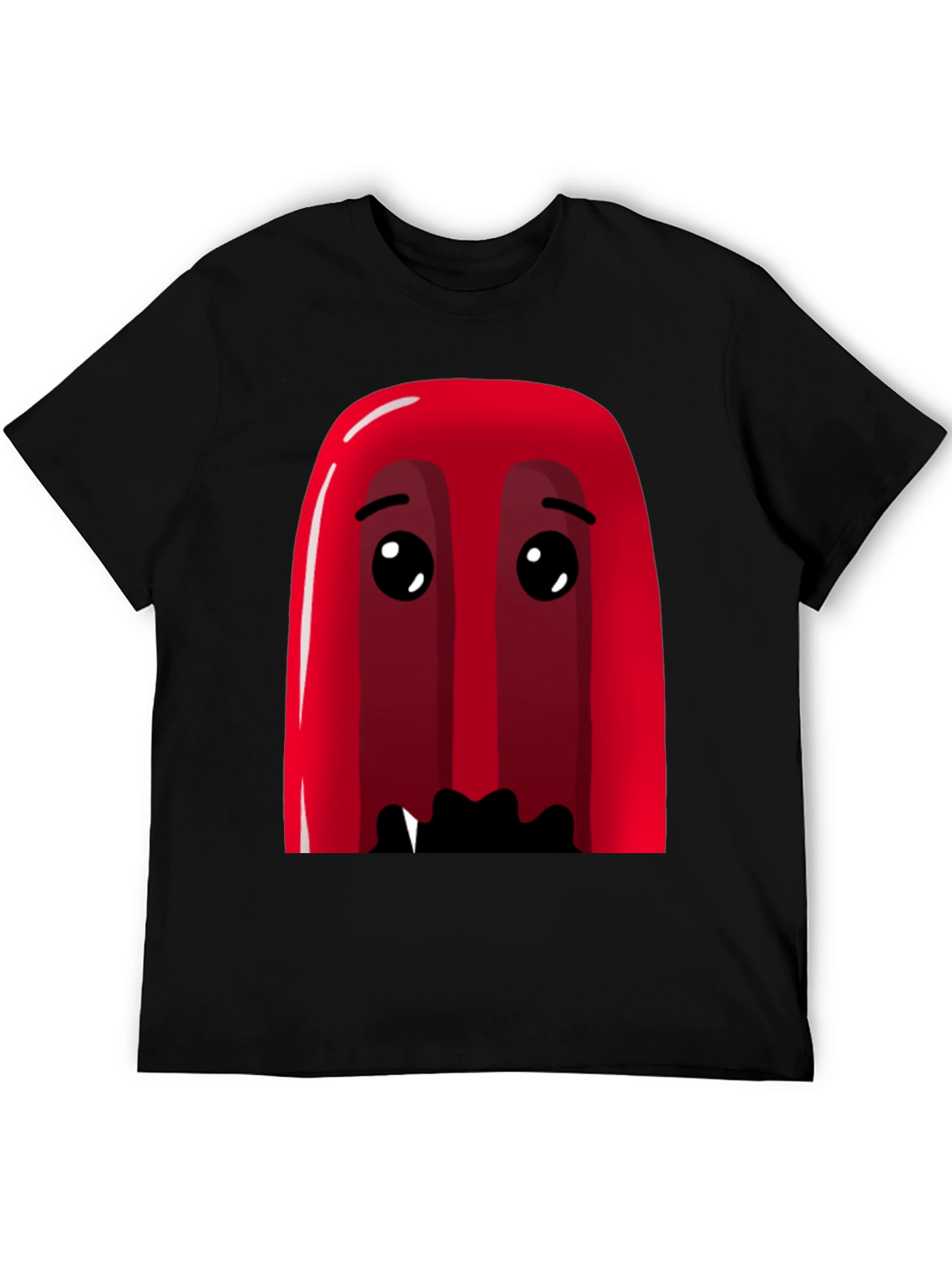 Red Cartoon Character Graphic Tee - Soft Cotton Blend