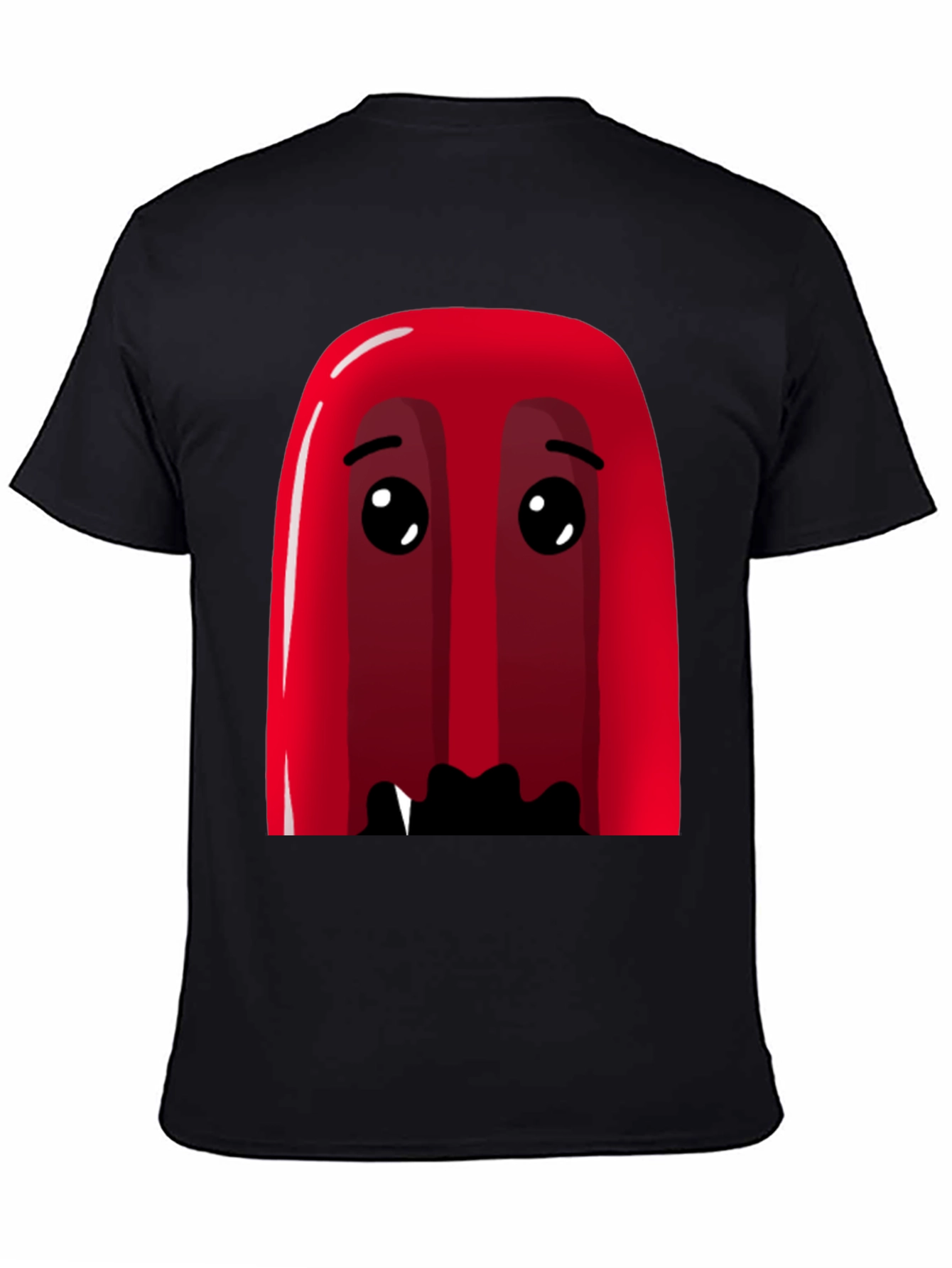 Red Cartoon Character Graphic Tee - Soft Cotton Blend