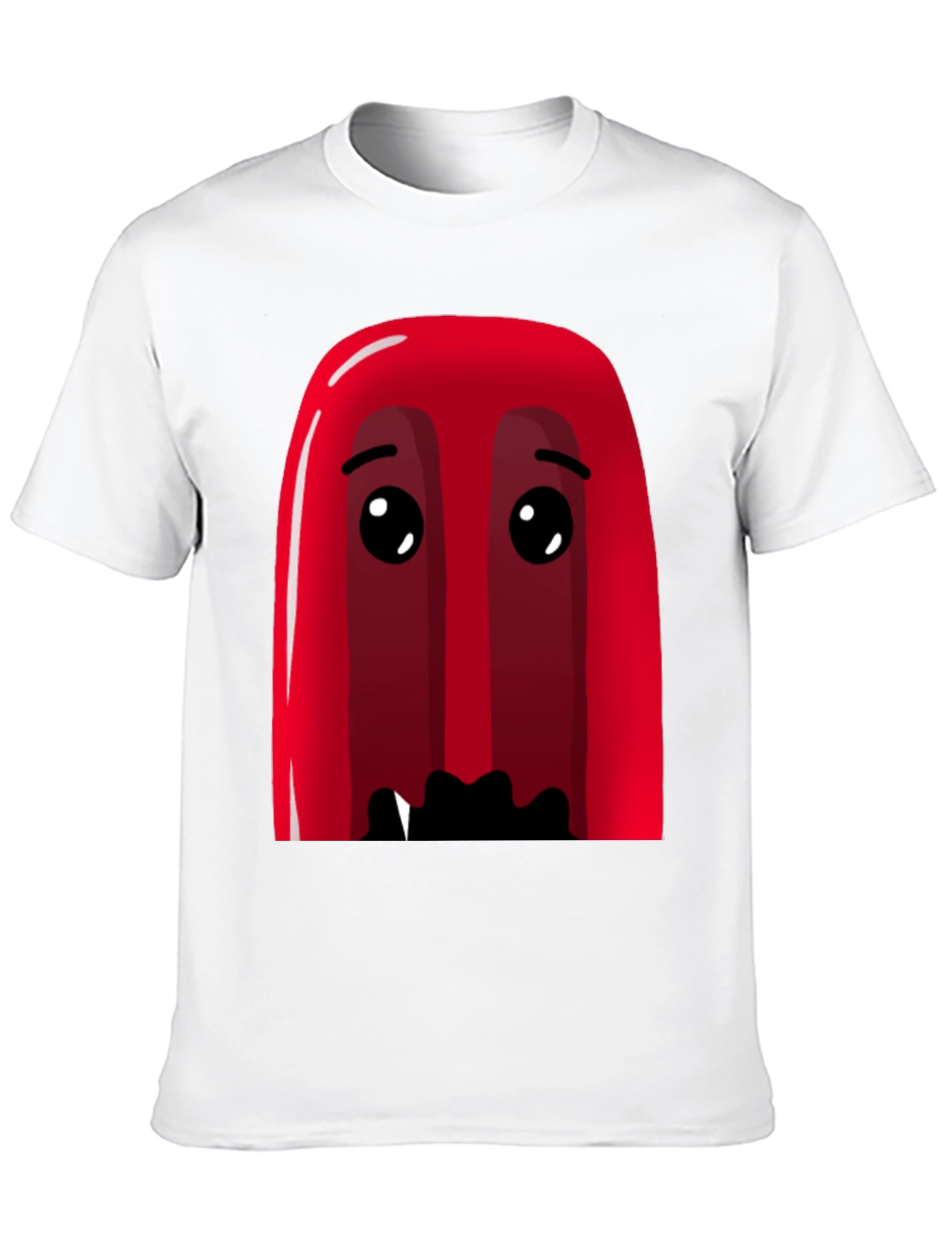 Red Cartoon Character Graphic Tee - Soft Cotton Blend