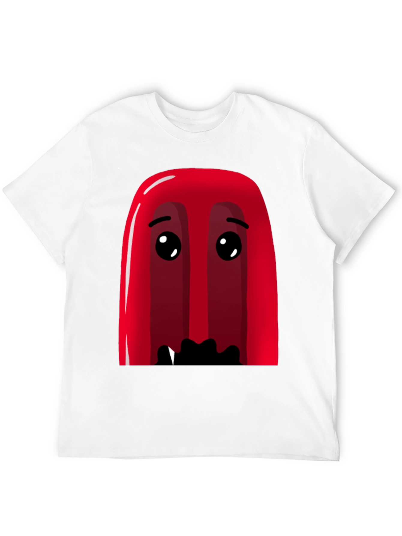 Red Cartoon Character Graphic Tee - Soft Cotton Blend