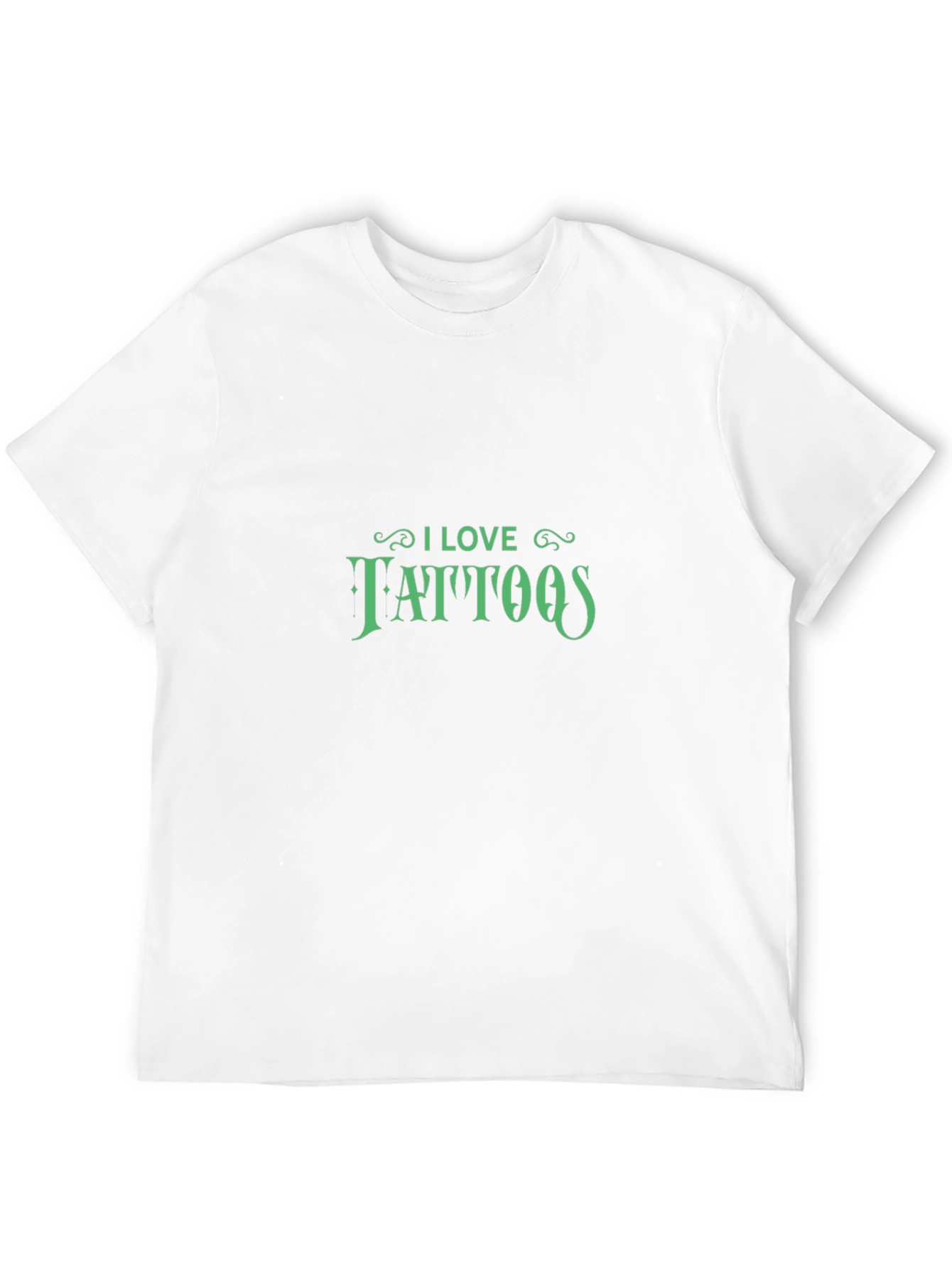 I Love Tattoos Graphic Tee - Stylish Black T-Shirt