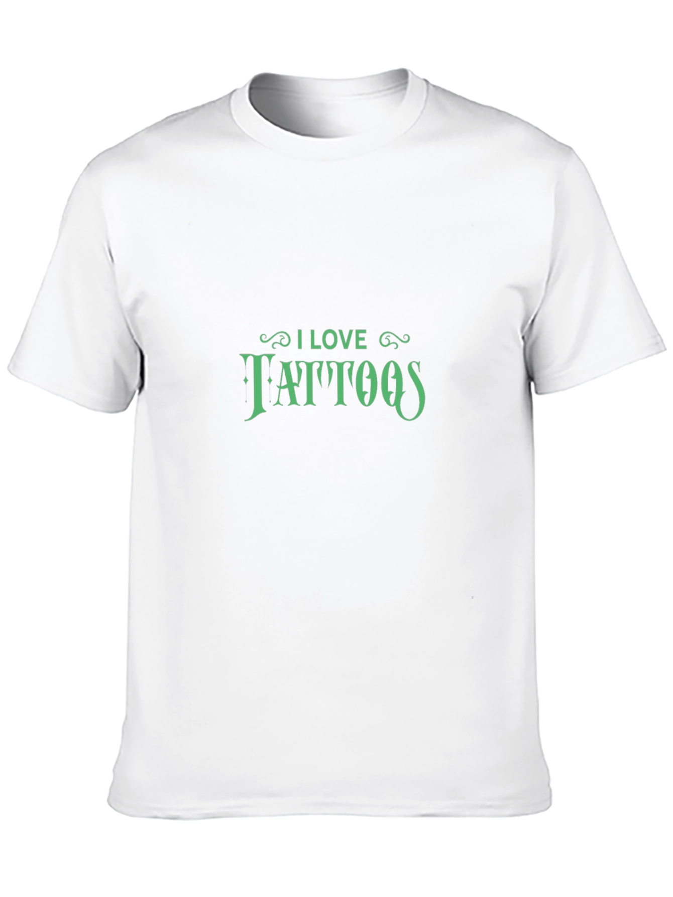 I Love Tattoos Graphic Tee - Stylish Black T-Shirt