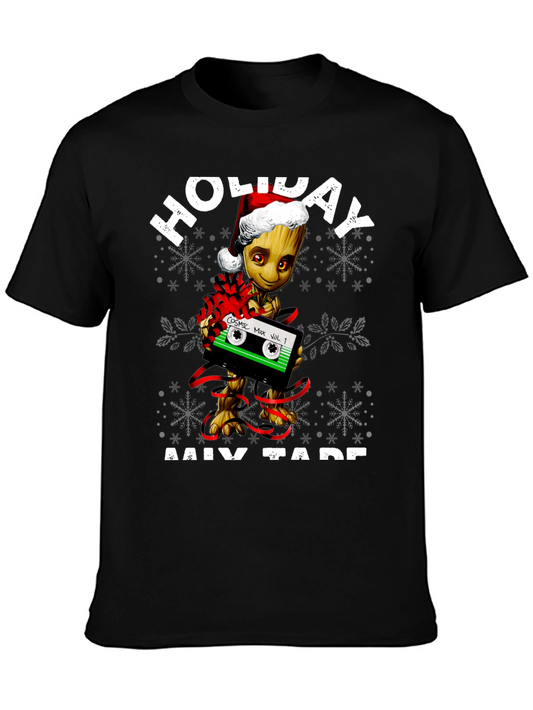 Holiday Groot Mix Tape Graphic T-Shirt