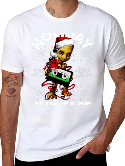 Holiday Groot Mix Tape Graphic T-Shirt