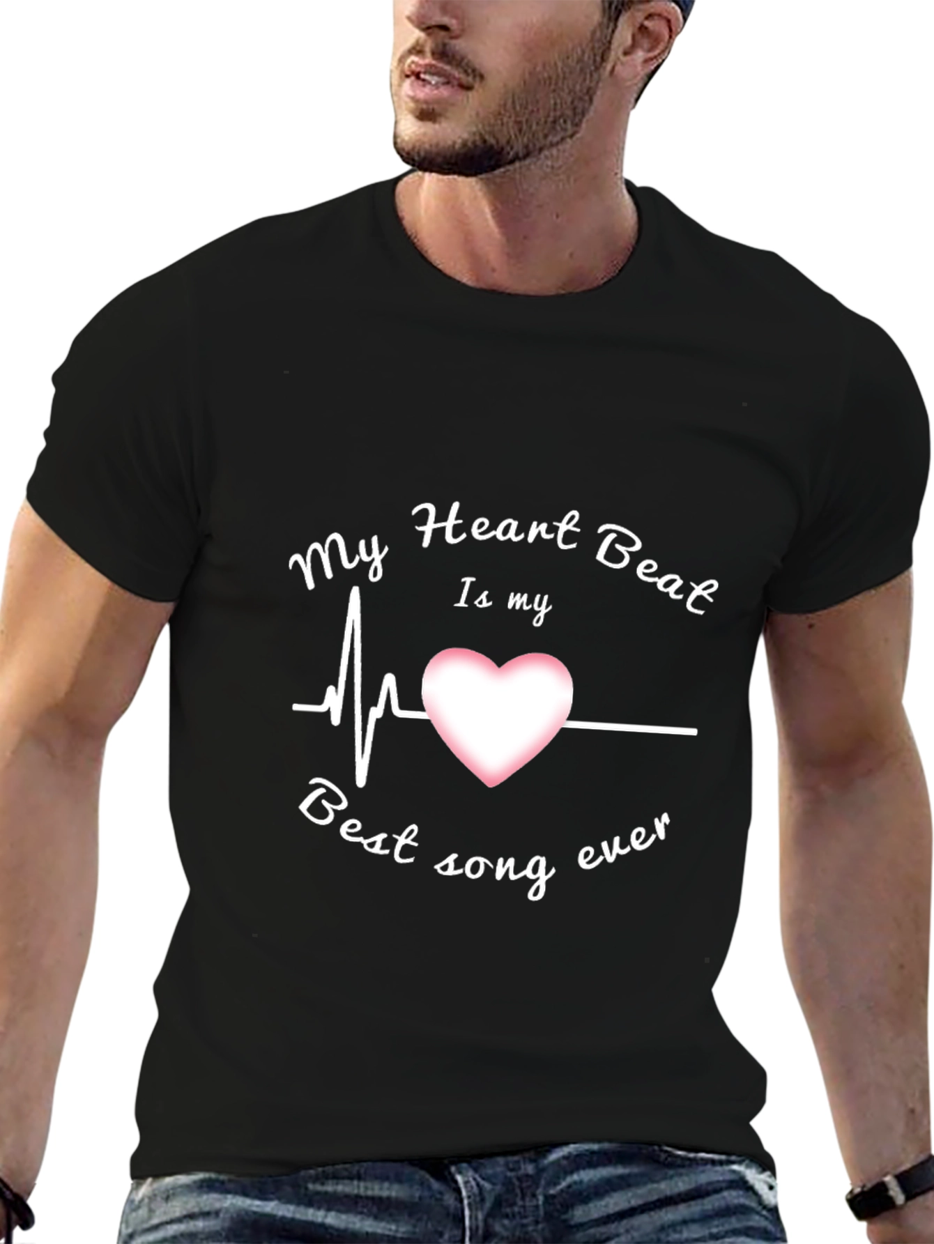 Heartbeat Song T-Shirt | Mens Black Graphic Tee