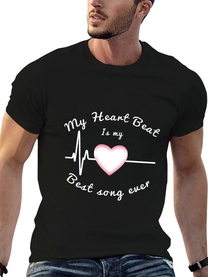 Heartbeat Song T-Shirt | Mens Black Graphic Tee