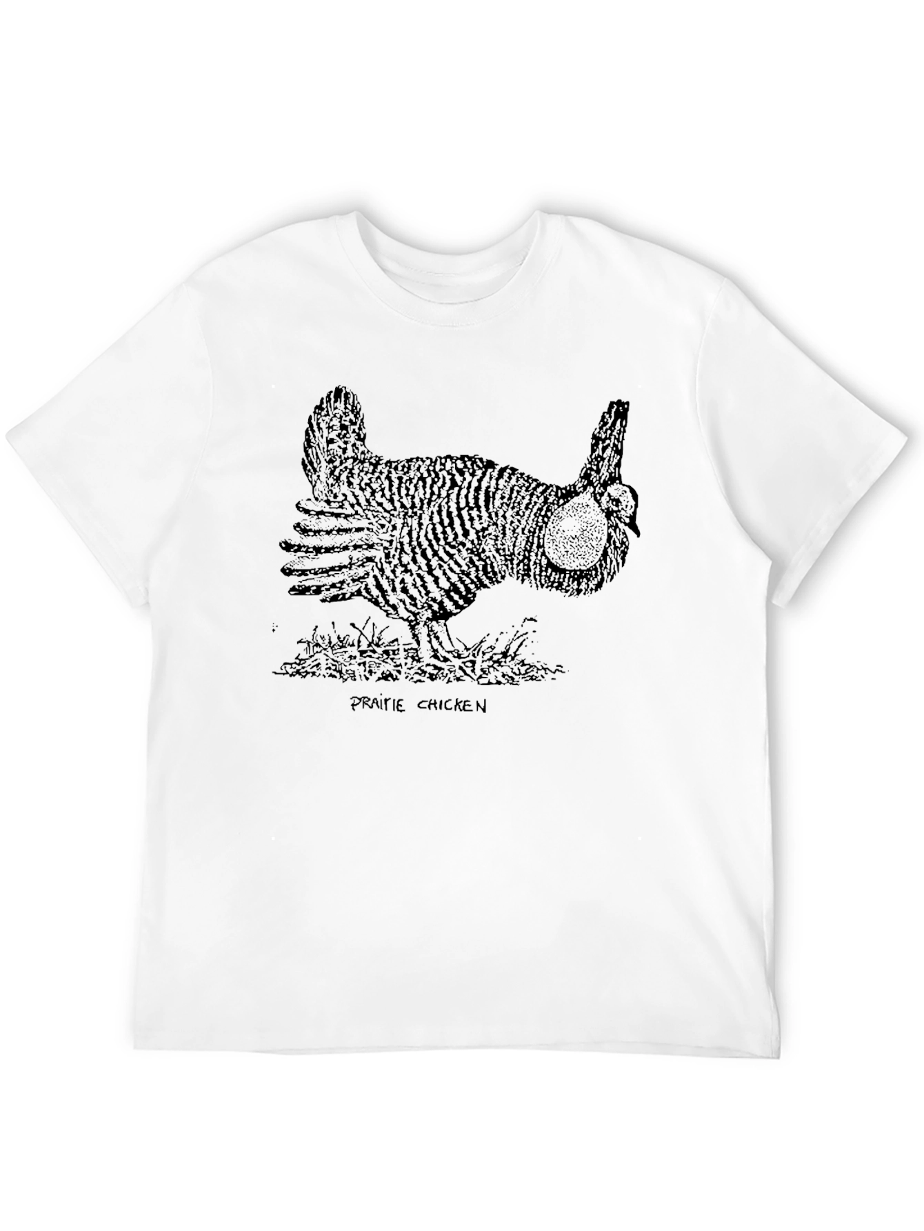 Prairie Chicken Graphic Tee - Unisex Black T-Shirt